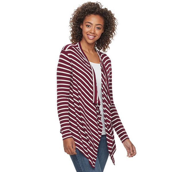 Juniors' SO® Waterfall Open-Front Cardigan