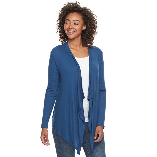 Juniors' SO® Waterfall Open-Front Cardigan