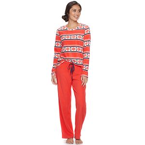 Women's SONOMA Goods for Life™ Pajamas: Microfleece 2-Piece PJ Set