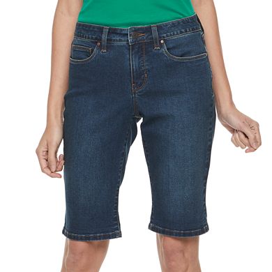 Women's Croft & Barrow® Cuffed Bermuda Jean Shorts