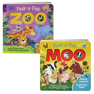 Peek-A-Flap 2-Piece Board Book Set by Cottage Door Press