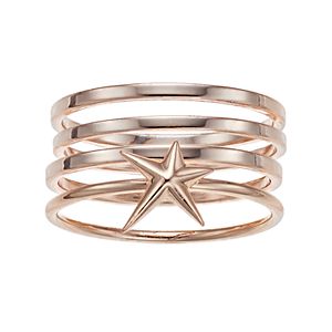 LC Lauren Conrad Star Stack Ring Set