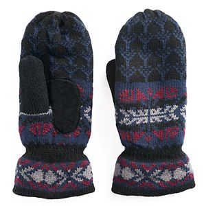 Women's Isotoner Knit Snowflake Mittens