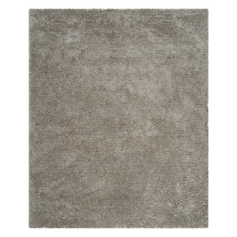 Safavieh Express Shag Ella Solid Rug, Silver, 8X10 Ft