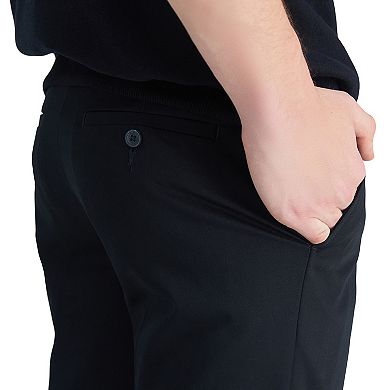 Men’s Haggar® Premium No-Iron Khaki Flex Waist Slim-Fit Stretch Flat-Front Pants