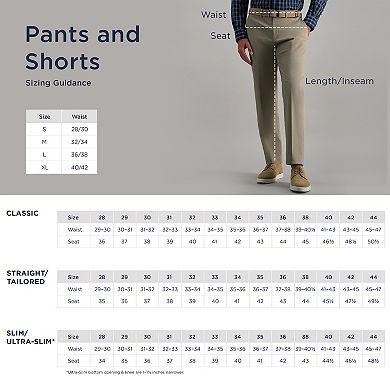 Men’s Haggar® Premium No-Iron Khaki Flex Waist Slim-Fit Stretch Flat-Front Pants