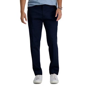 Men’s Haggar® Premium No-Iron Khaki Flex Waist Slim-Fit Stretch Flat-Front Pants
