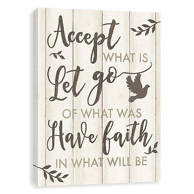 Artissimo Designs "Accept What Is" Canvas Wall Art 