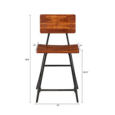 INK+IVY Trestle Counter Stool