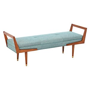 INK+IVY Boomerang Padded Bench