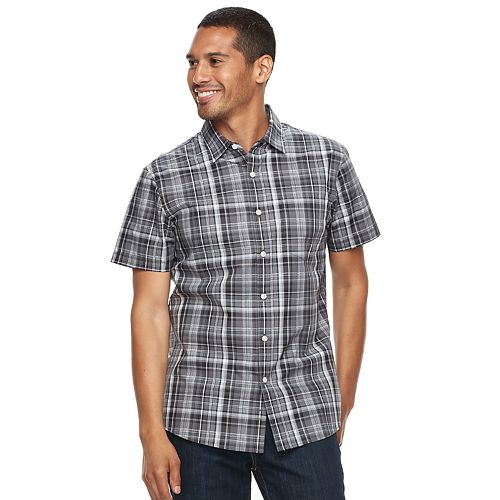 men's slim fit plaid shirts