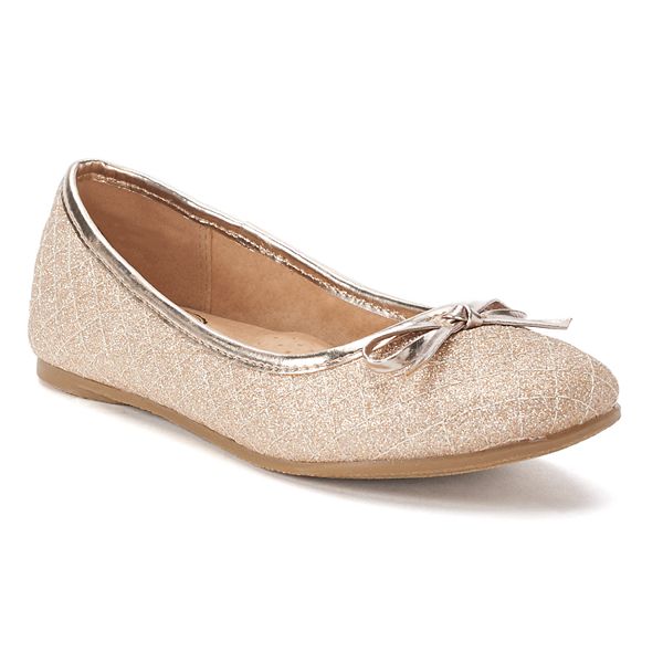 kohls gold flats