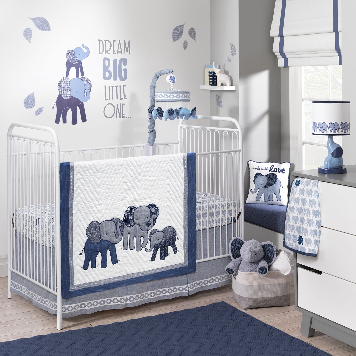 elephant crib bedding set