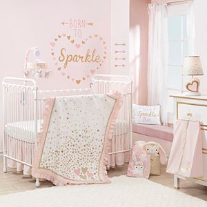 Lambs Ivy 3 Piece Hello Kitty Crib Bedding Set