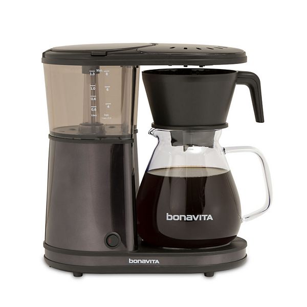Bonavita Connoisseur 8 Cup Drip Coffee Maker Machine, One-Touch Pour Over  Brewer w/Thermal Carafe, Hanging Filter Basket, SCA Certified, 1500 Watt,  BPA Free, Stainless Steel, BV1901TS 