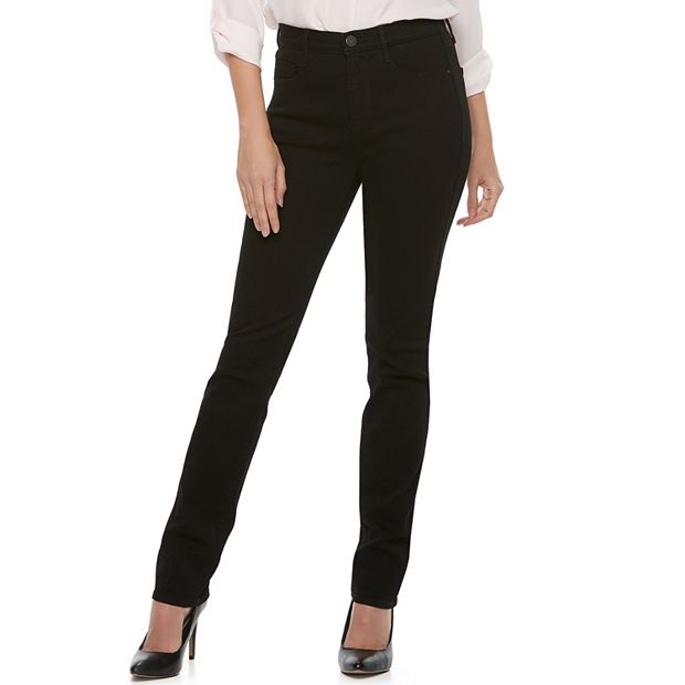 Women's Apt. 9® High Waisted Straight-Leg Jeans