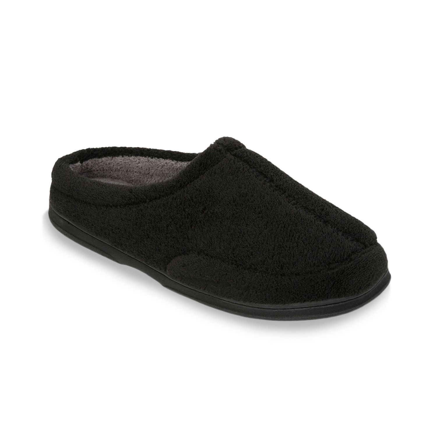 men's dearfoams microfiber clog slippers