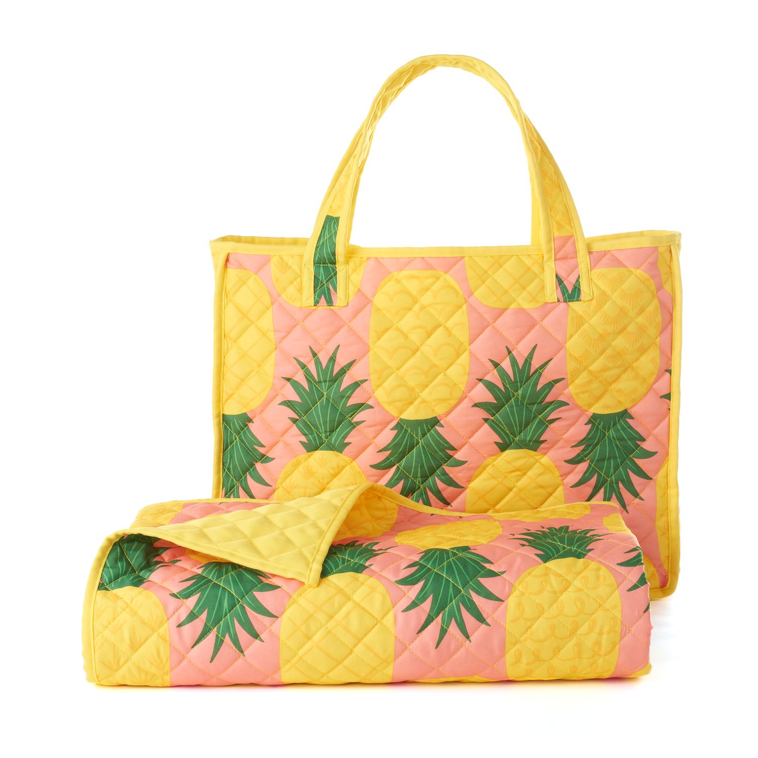 quilted beach bag