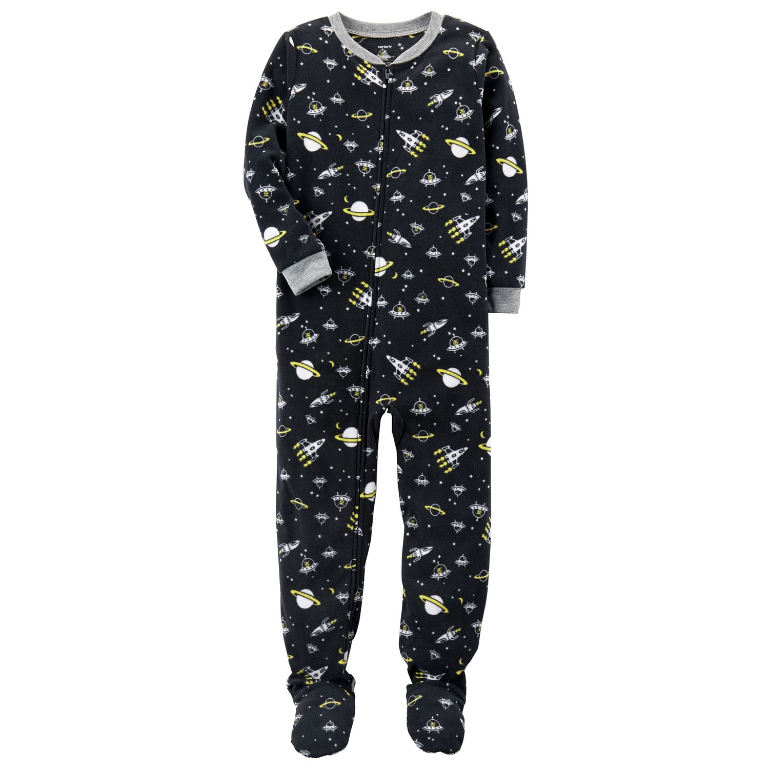 space footie pajamas
