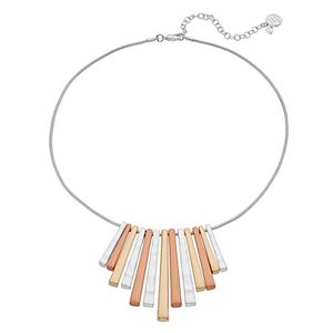 Dana Buchman Tri Tone Stick Necklace