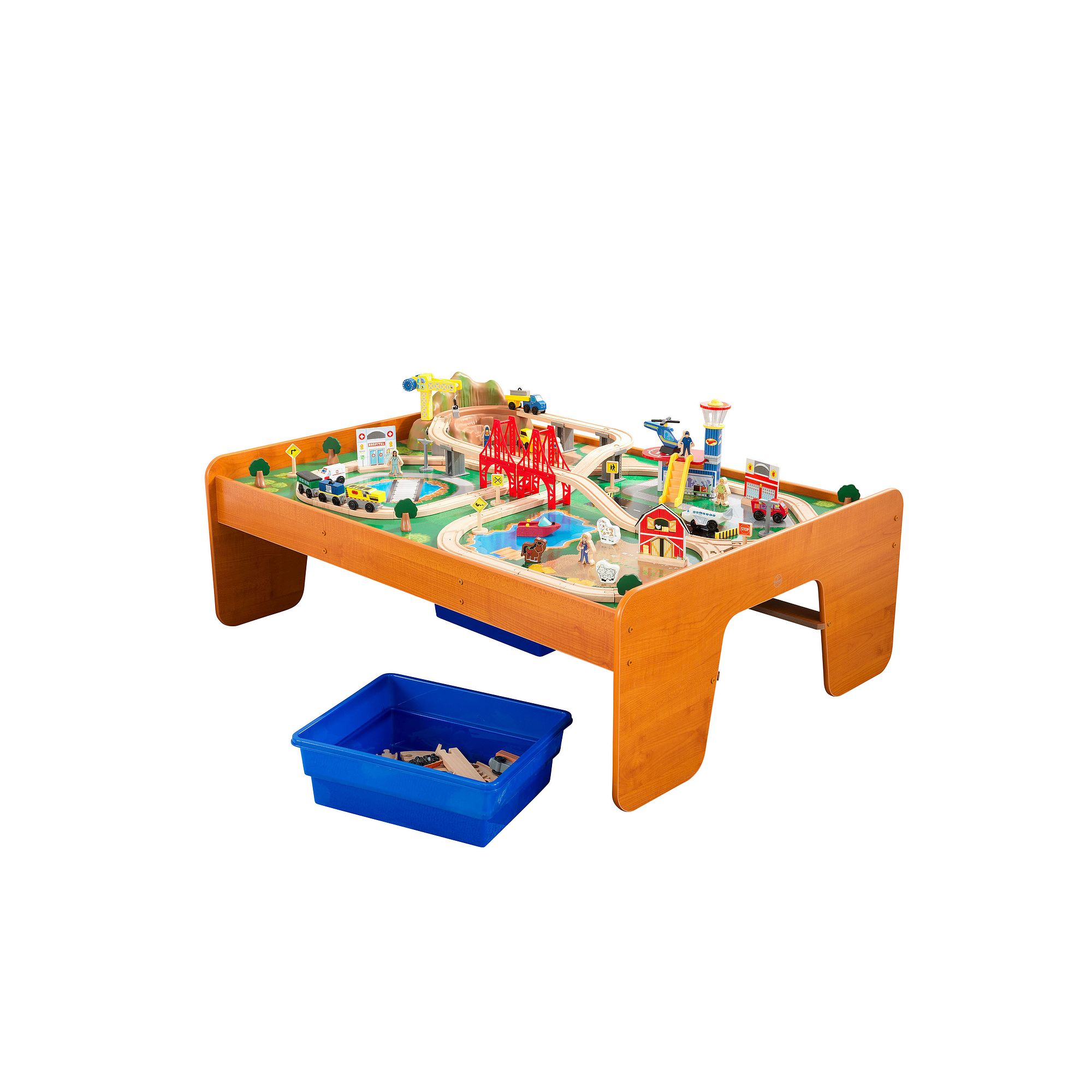 KidKraft® Ride Around Town Train Table and Set, Multicolor