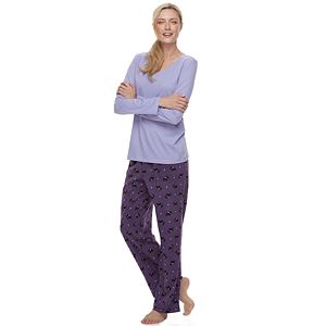 Petite Croft & Barrow® Pajamas: Microfleece 2-Piece PJ Set