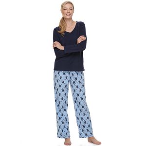 Women's Croft & Barrow® Pajamas: Microfleece 2-Piece PJ Set