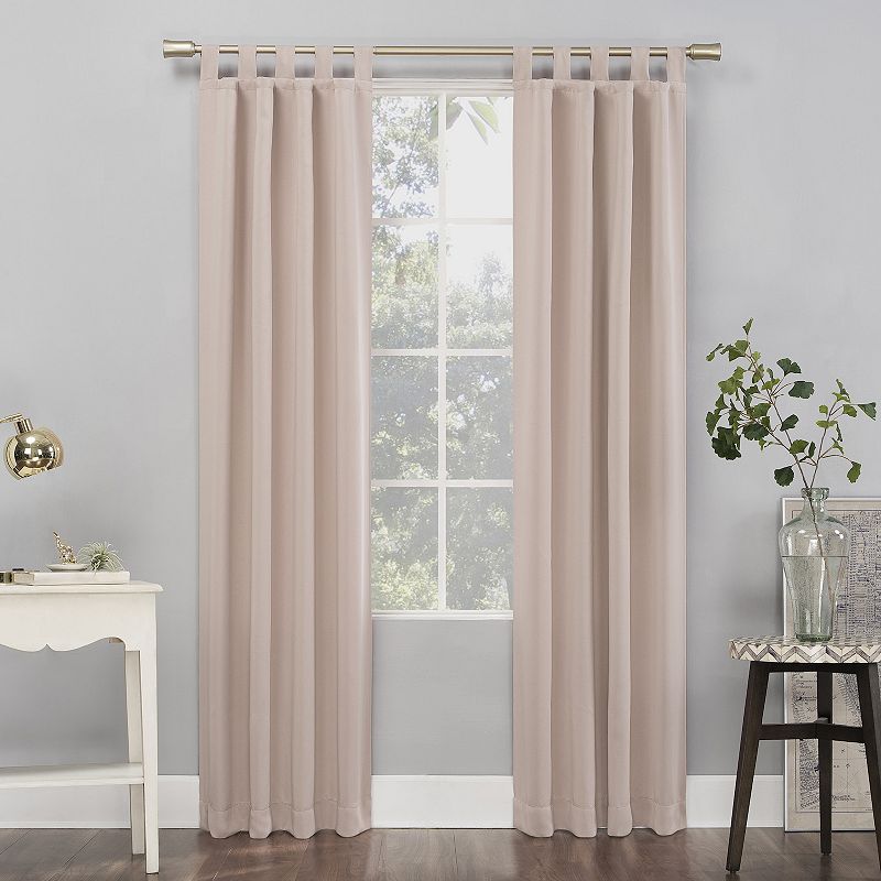 Sun Zero Preston 40" x 84" Tab-Top Blackout Curtain Panel