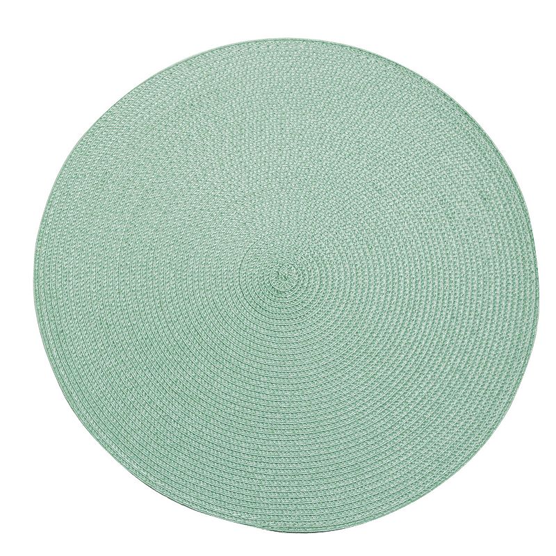 Food Network Solid Round Placemat, Turquoise/Blue, Fits All