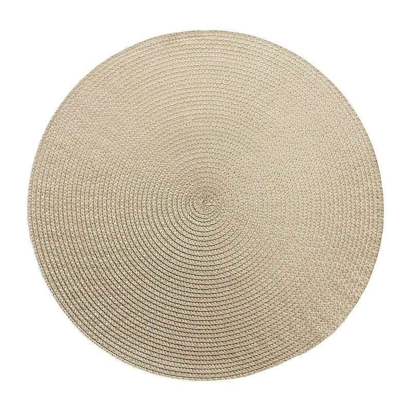 20746538 Food Network Solid Round Placemat, Lt Brown, Fits  sku 20746538