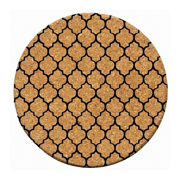 Thirstystone Cork Coaster Set Lattice 4pc. Coaster Set