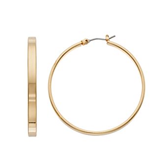 Nine West Flat Hoop Earrings