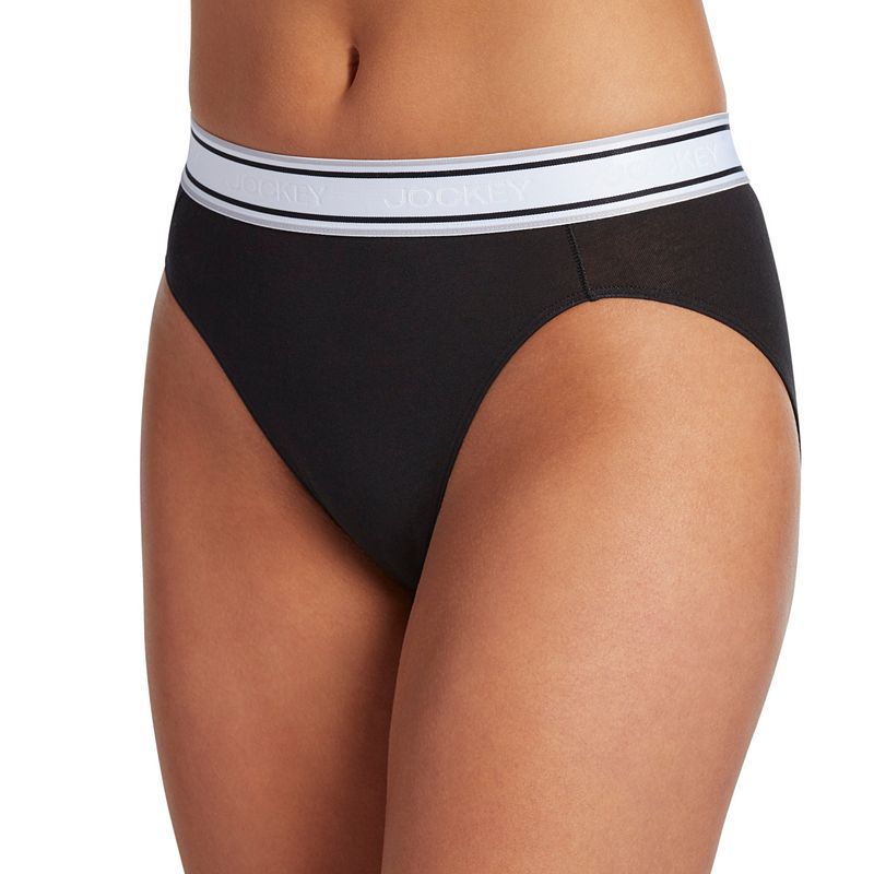 UPC 037882603081 product image for Jockey Retro Stripe Hi-Cut Panty 2254, Women's, Size: Medium, Oxford | upcitemdb.com