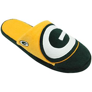 Men's Forever Collectibles Green Bay Packers Colorblock Slippers