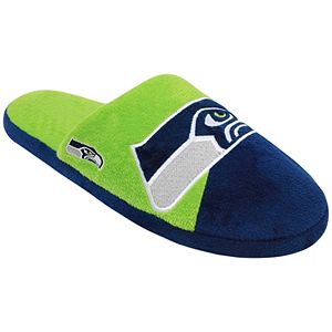 Men's Forever Collectibles Seattle Seahawks Colorblock Slippers