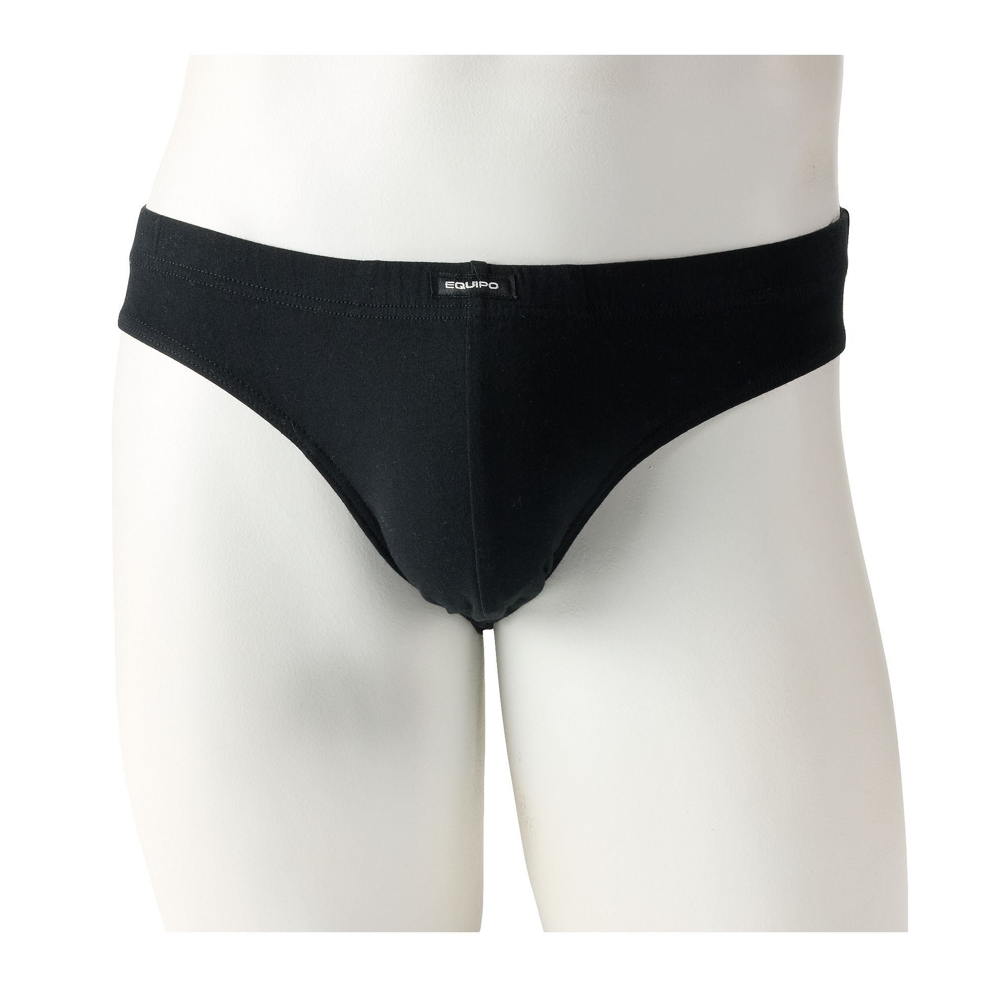 Mens Equipo 5-pack Solid Bikini Briefs, Size: Medium, Black