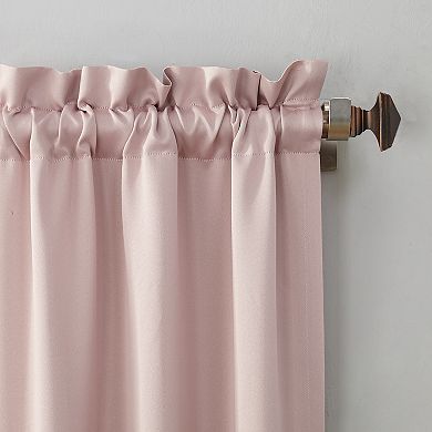 Sun Zero 1-Panel Ludlow Blackout Rod Pocket Window Curtain