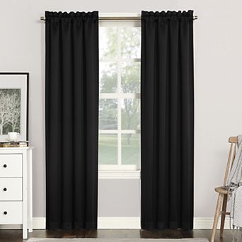 Sun Zero 1-Panel Ludlow Blackout Rod Pocket Window Curtain