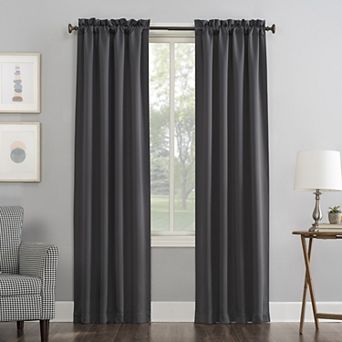 Sun Zero 1-Panel Ludlow Blackout Rod Pocket Window Curtain