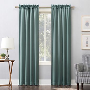 Sun Zero 1-Panel Ludlow Blackout Rod Pocket Window Curtain