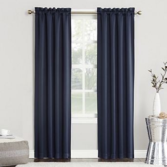 Sun Zero 1-Panel Ludlow Blackout Rod Pocket Window Curtain