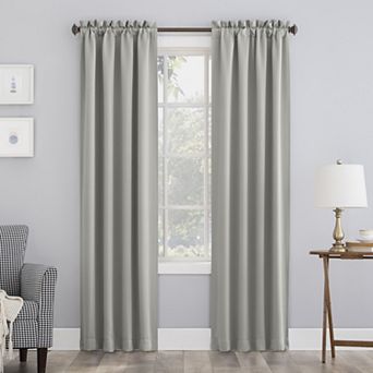 Sun Zero 1-Panel Ludlow Blackout Rod Pocket Window Curtain