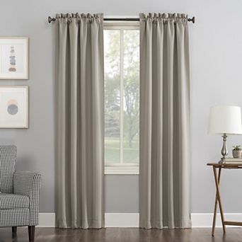 Sun Zero 1-Panel Ludlow Blackout Rod Pocket Window Curtain