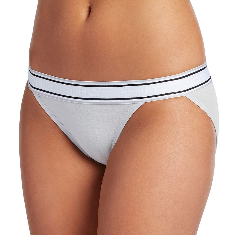 UPC 037882602602 product image for Jockey Retro Stripe String Bikini Panty 2252, Women's, Size: Large, Grey | upcitemdb.com