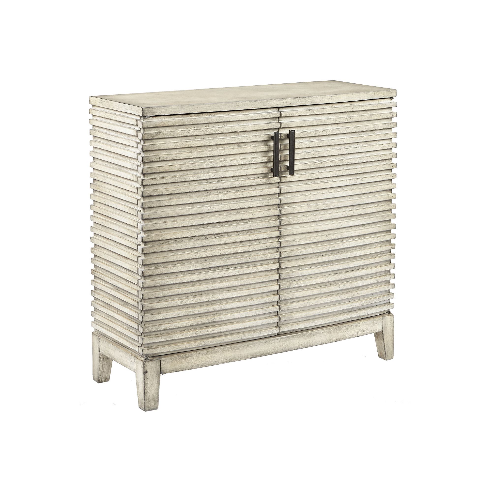 Madison Park Cain Distressed Storage Cabinet, Ivory
