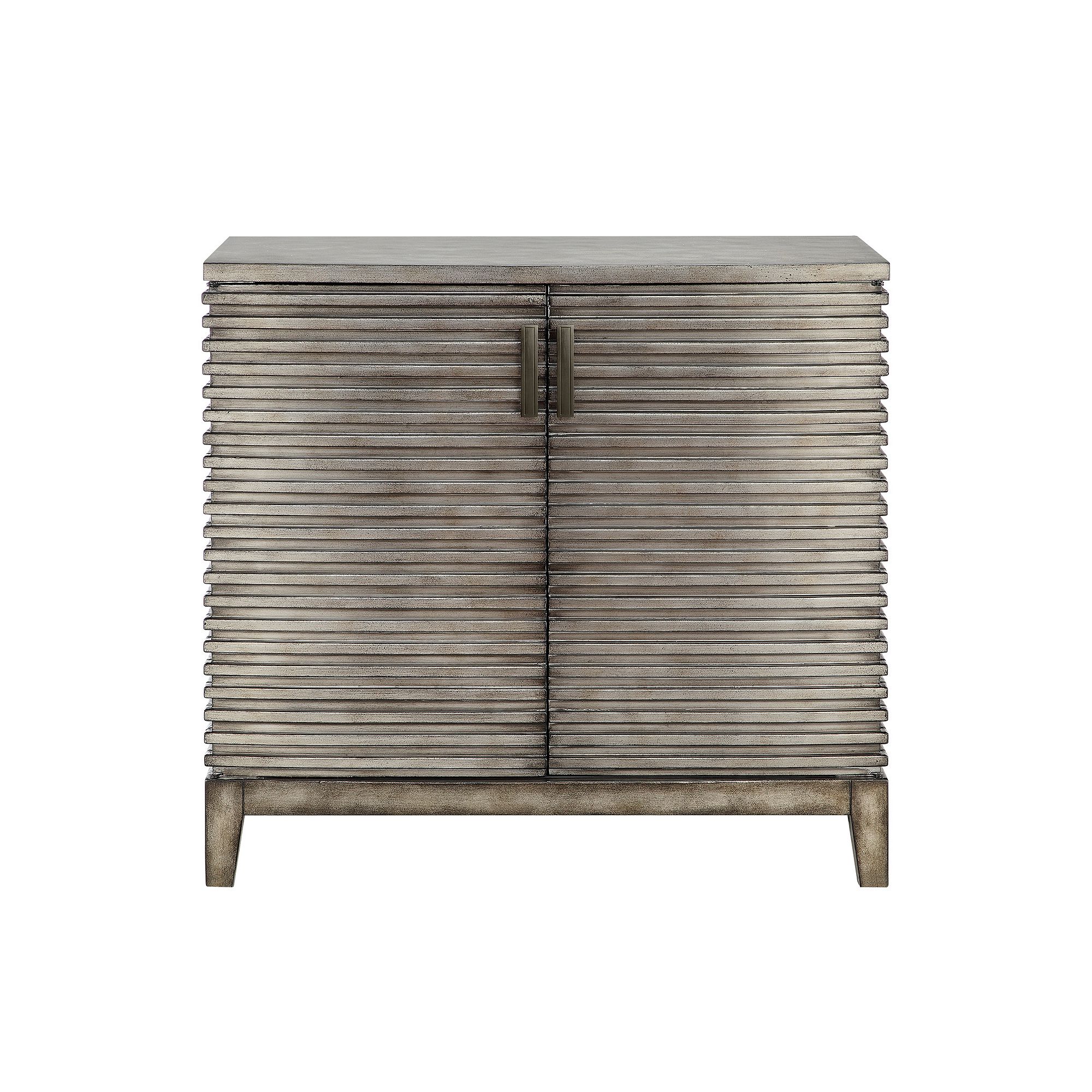 Madison Park Cain Distressed Storage Cabinet, Gray