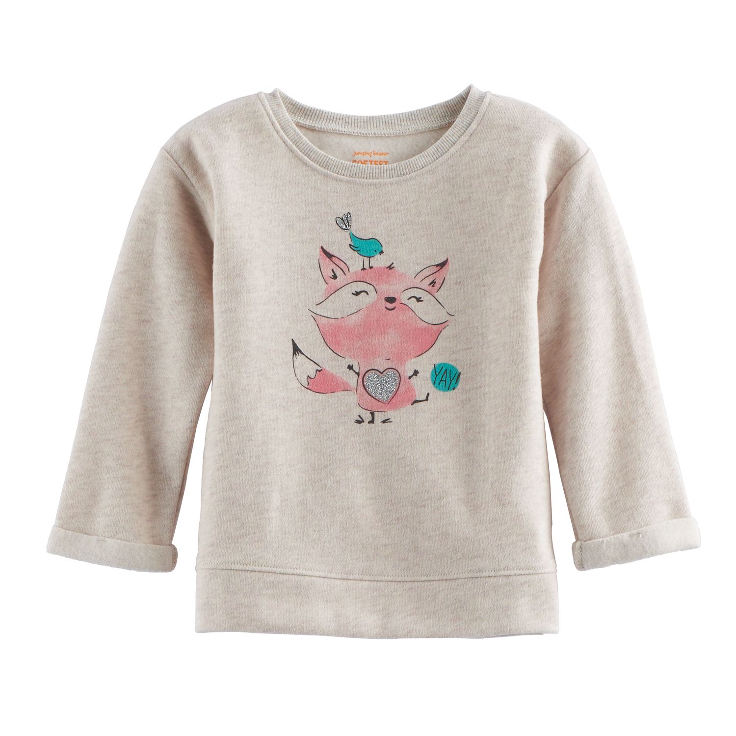 girls fox sweater