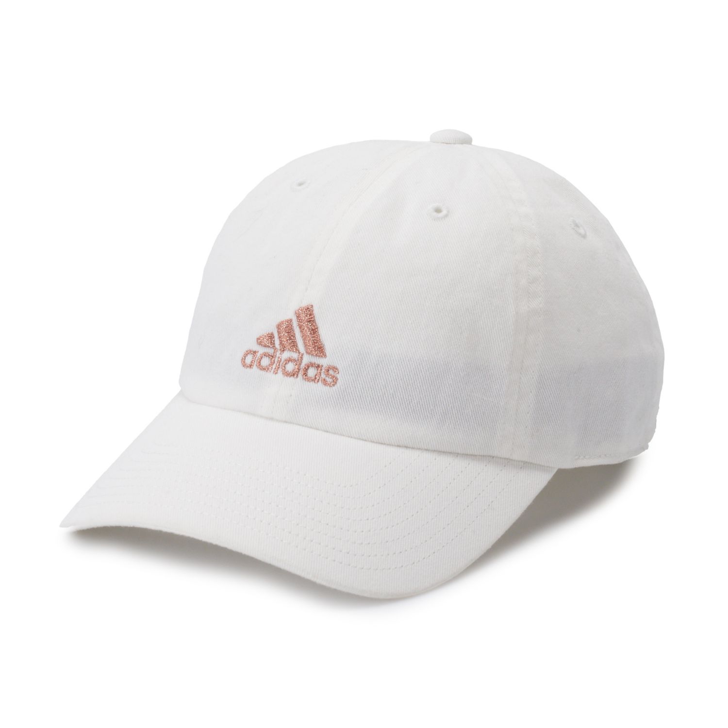 white adidas baseball cap