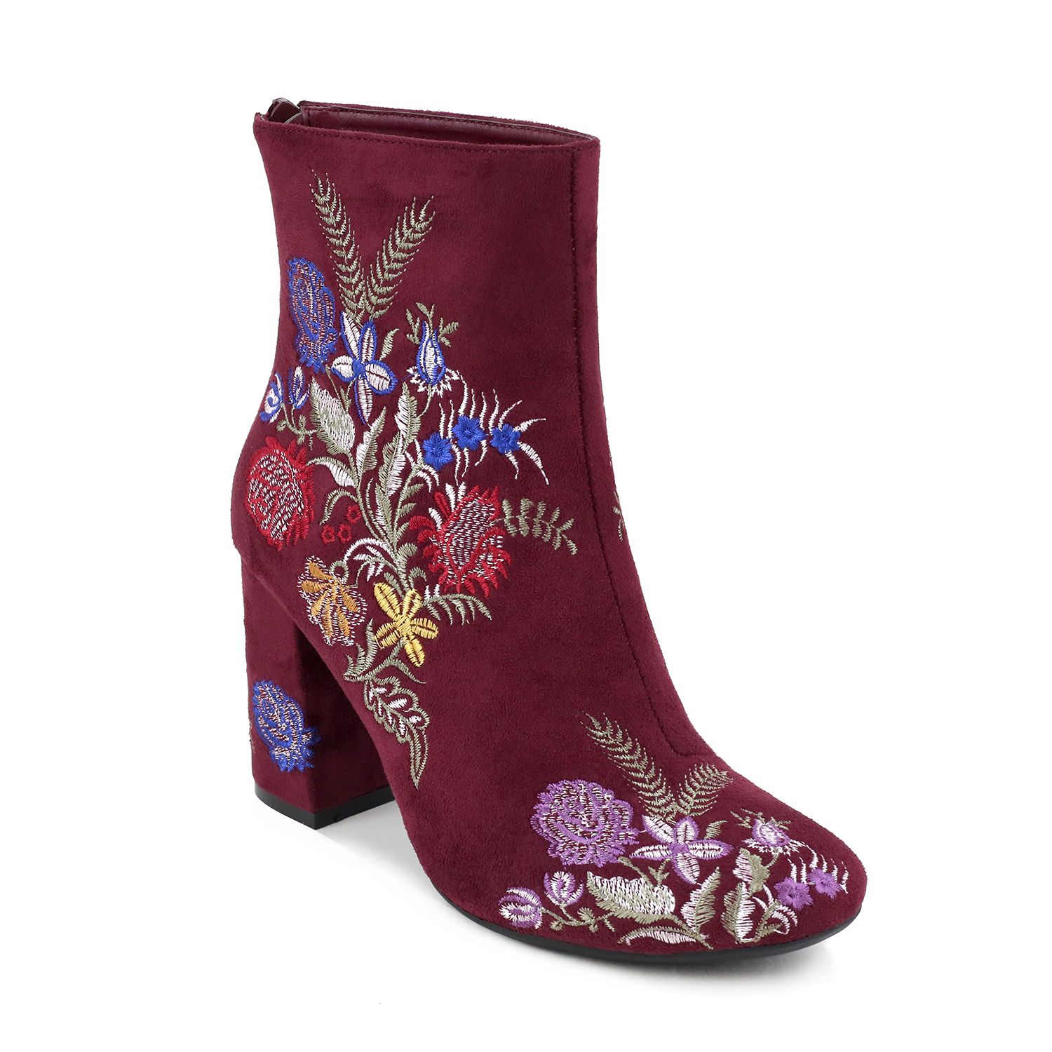 kohls burgundy boots