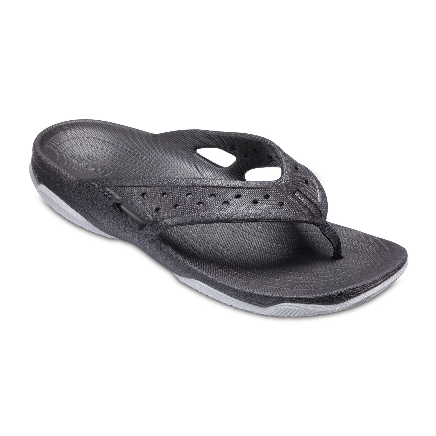 mens white crocs flip flops